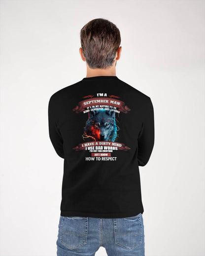 SEPTEMBER - KNOW HOW TO RESPECT - BIRTHDAY T-SHIRT FOR MEN - EBIL09 (SKU12-162-09)