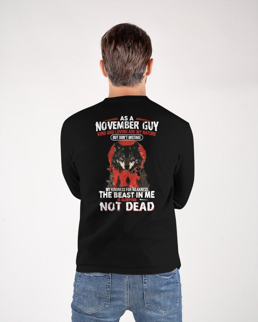 NOVEMBER - KIND AND LOVING ARE MY NATURE - BIRTHDAY T-SHIRT FOR MEN - EBIL11 (SKU26T-01-17-11)