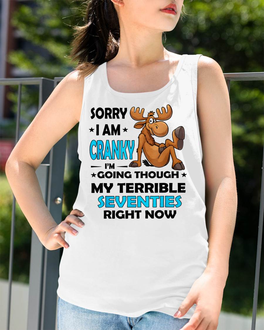 SORRY I AM CRANKY - BIRTHDAY SHIRT FOR WOMEN - EBIL00 (SKU12-249)