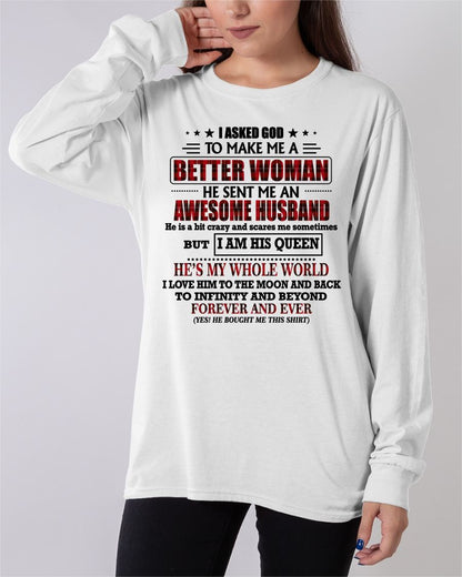 GOD SENT ME AN AWESOME HUSBAND - GIFT FROM HUSBAND - EBIL00 (SKU12-321-00)