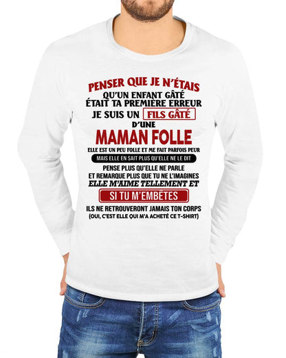 JE SUIS UN FILS GÂTÉ – CADEAU DE MAMAN - frEBIL00 (SKU12-186)