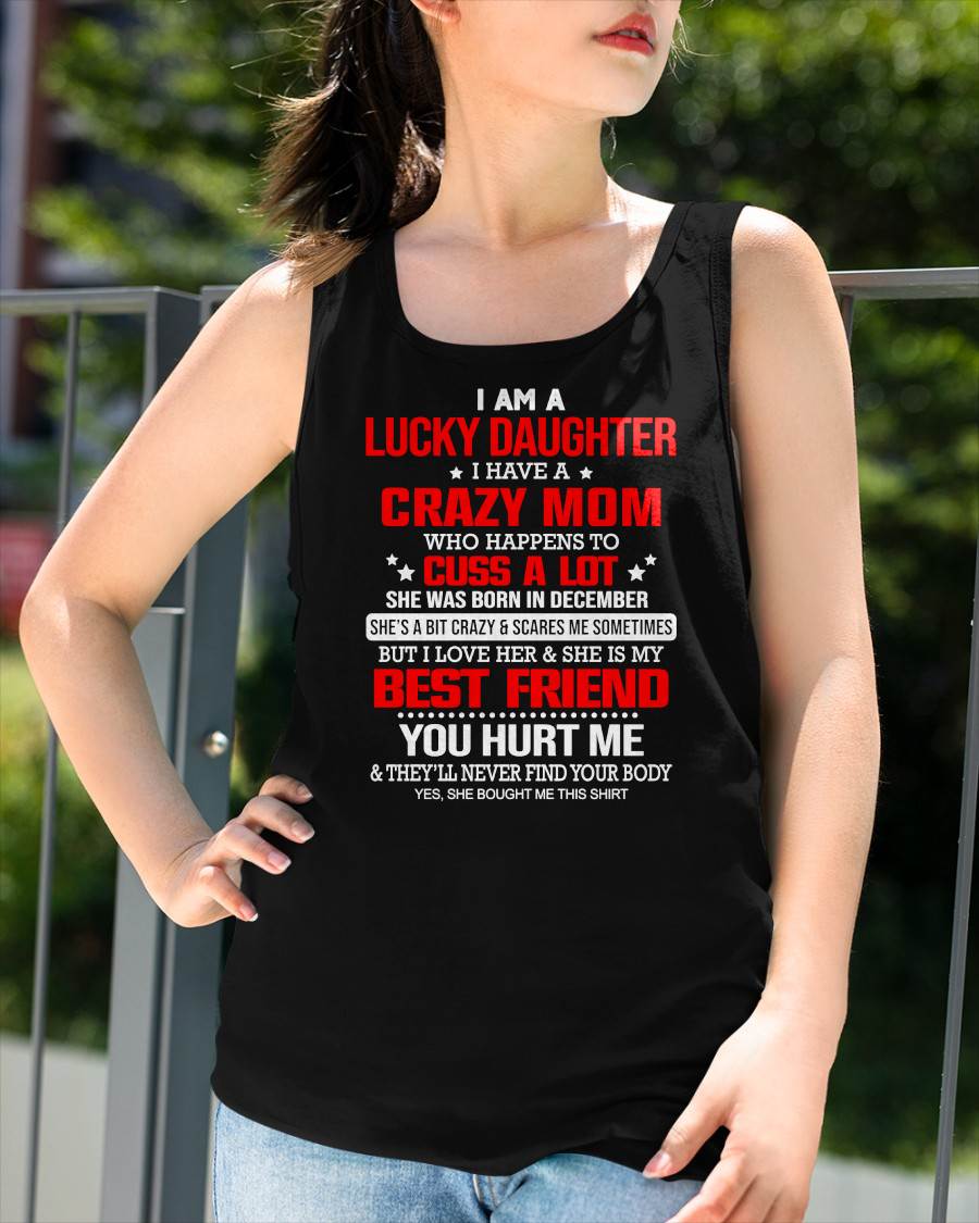 DECEMBER - I'M A LUCKY DAUGHTER - PERFECT GIFT FOR YOUR DAUGHTER - GIFT FROM MOM - EBIL12 (SKU12-241-12)
