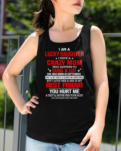 SEPTEMBER - I'M A LUCKY DAUGHTER - PERFECT GIFT FOR YOUR DAUGHTER - GIFT FROM MOM - EBIL09 (SKU12-241-09)