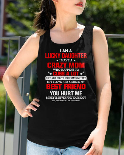 I'M A LUCKY DAUGHTER - PERFECT GIFT FOR YOUR DAUGHTER - GIFT FROM MOM - EBIL00 (SKU12-241-00)