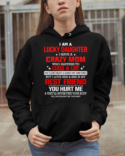 I'M A LUCKY DAUGHTER - PERFECT GIFT FOR YOUR DAUGHTER - GIFT FROM MOM - EBIL00 (SKU12-241-00)