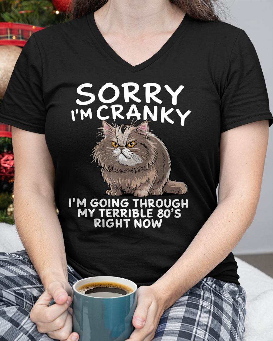 SORRY I AM CRANKY, 80'S - BIRTHDAY SHIRT FOR WOMEN - EBIL00 (SKU12-254)