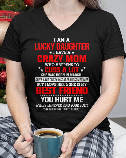 MARCH - I'M A LUCKY DAUGHTER - PERFECT GIFT FOR YOUR DAUGHTER - GIFT FROM MOM - EBIL03 (SKU12-241-03)