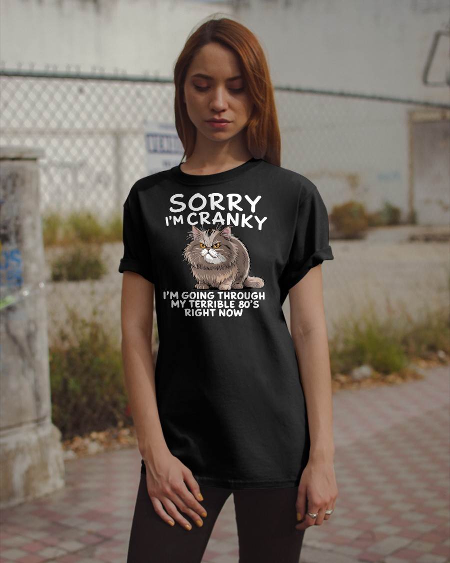 SORRY I AM CRANKY, 80'S - BIRTHDAY SHIRT FOR WOMEN - EBIL00 (SKU12-254)