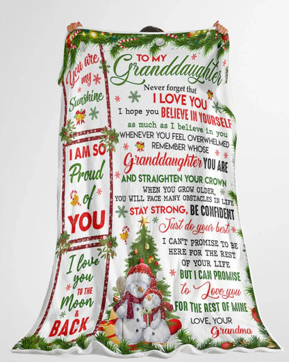 Special Gift For Your Granddaughter Blanket - From Grandma