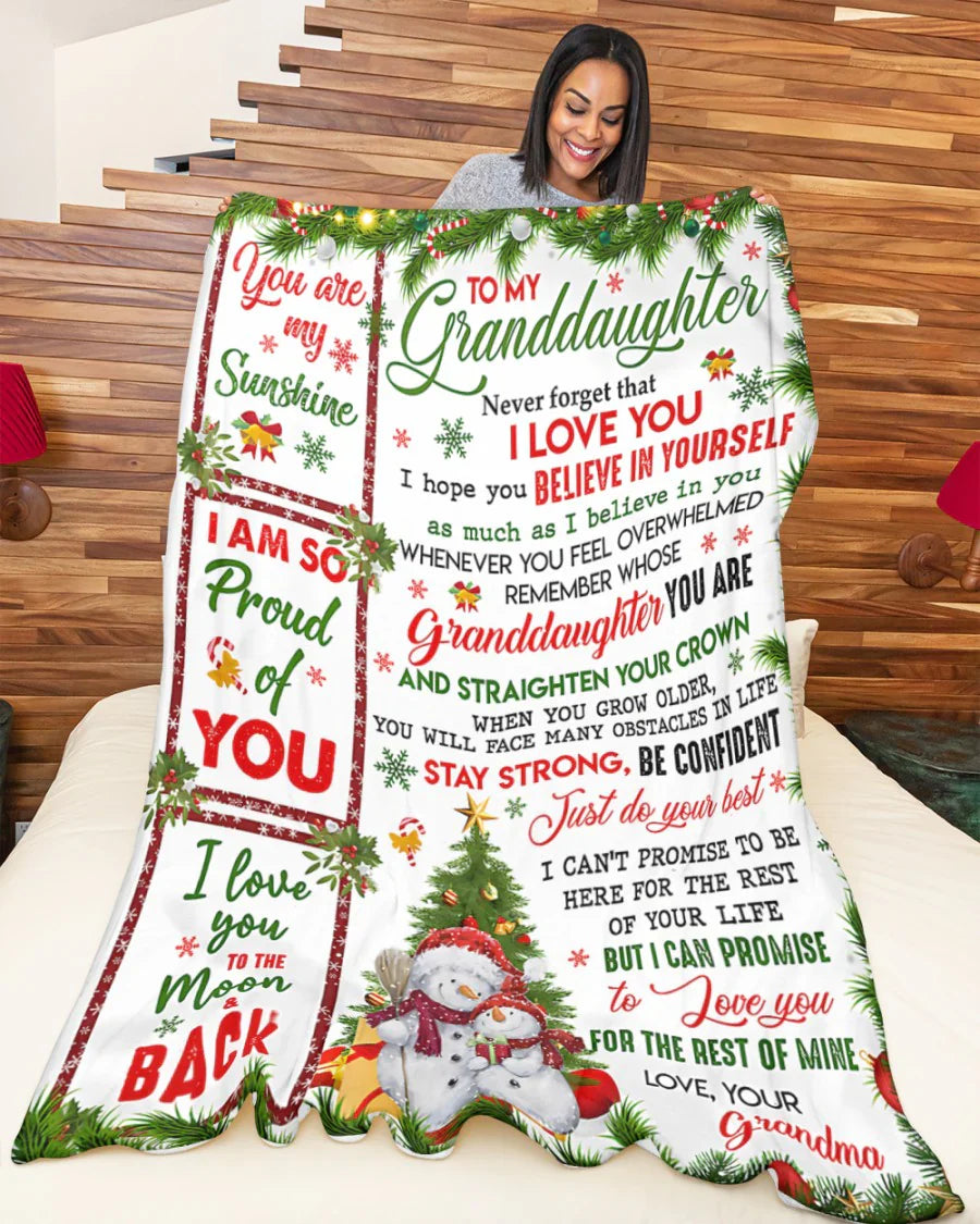Special Gift For Your Granddaughter Blanket - From Grandma