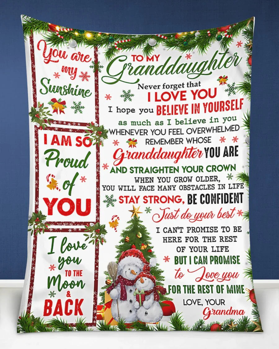 Special Gift For Your Granddaughter Blanket - From Grandma
