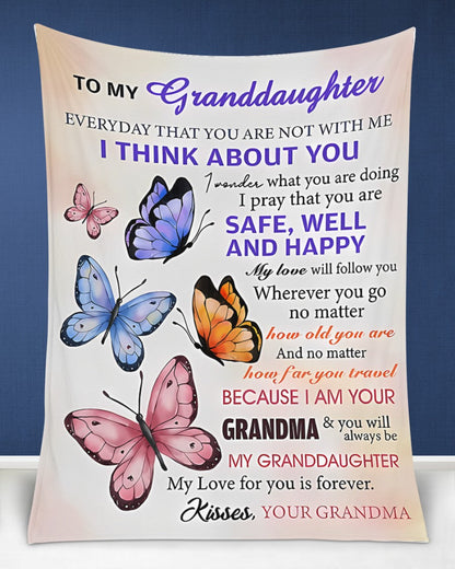 BLANKET FOR GRANDDAUGHTER – COMFORT & WARMTH GIFT FROM GRANDMA  Sherpa Fleece Quilt Blanket EBIL00 (SKUB-BLK-GMD1)