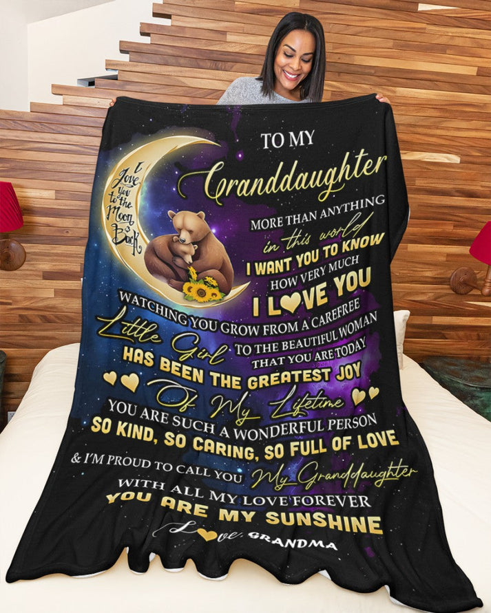 BLANKET FOR GRANDDAUGHTER FROM GRANDMA FULL (SKUB-BLK-GMD3)