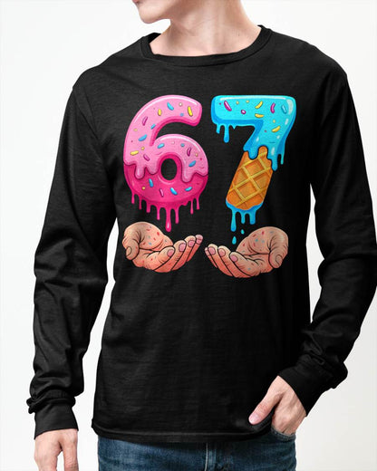 ICE CREAM 6 7 - UNISEX MEME T-SHIRT - EBIL00