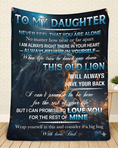 BLANKET FOR DAUGHTER – COMFORT & WARMTH GIFT FROM DAD Sherpa Fleece Quilt Blanket NTTD00 (SKUB11-81)