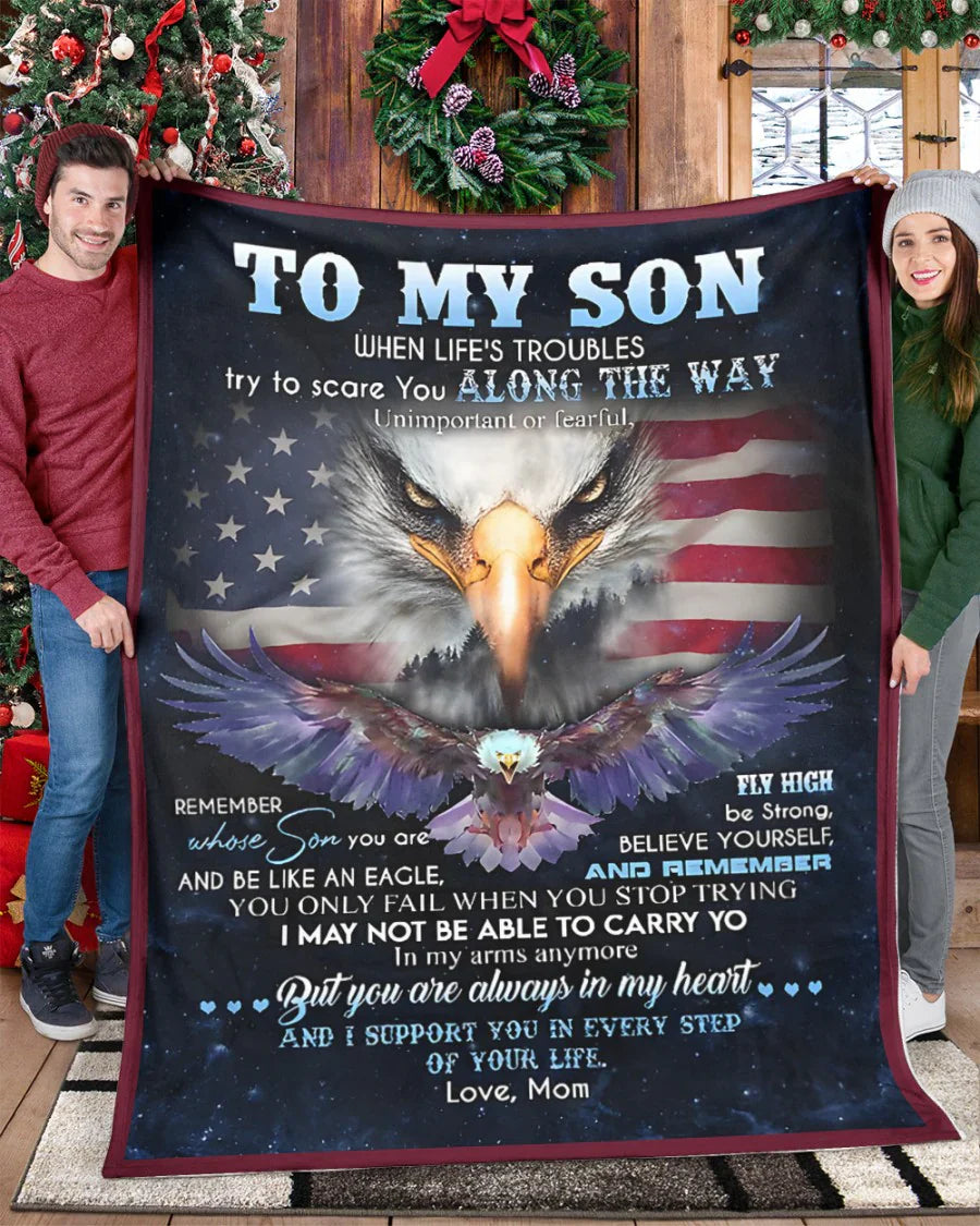 Special Gift For Your Son Blanket - From Mom