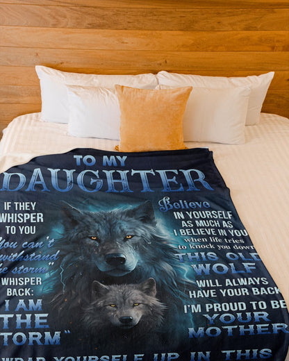 BLANKET FOR DAUGHTER – COMFORT & WARMTH GIFT FROM MOM Sherpa Fleece Quilt Blanket EBIL00 (SKUB12-97)