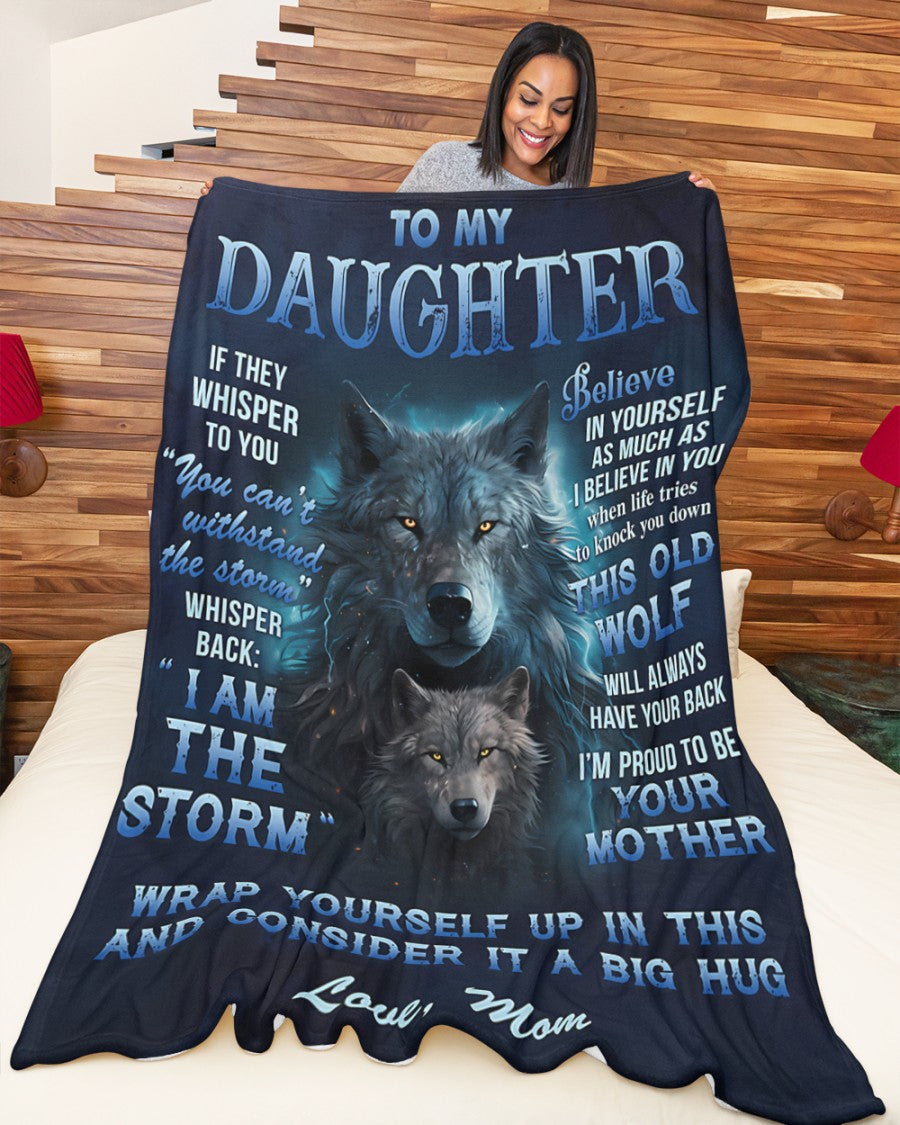 BLANKET FOR DAUGHTER – COMFORT & WARMTH GIFT FROM MOM Sherpa Fleece Quilt Blanket EBIL00 (SKUB12-97)