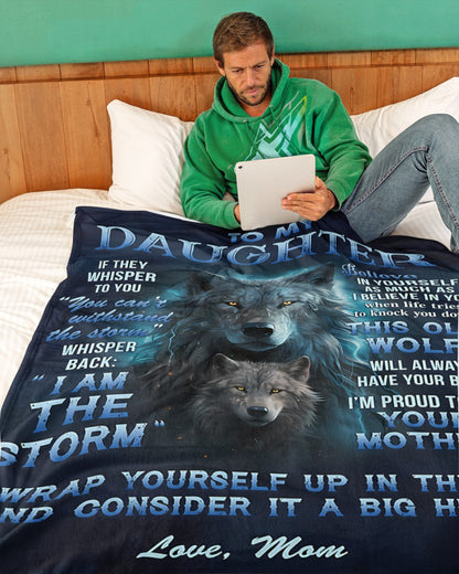 BLANKET FOR DAUGHTER – COMFORT & WARMTH GIFT FROM MOM Sherpa Fleece Quilt Blanket EBIL00 (SKUB12-97)