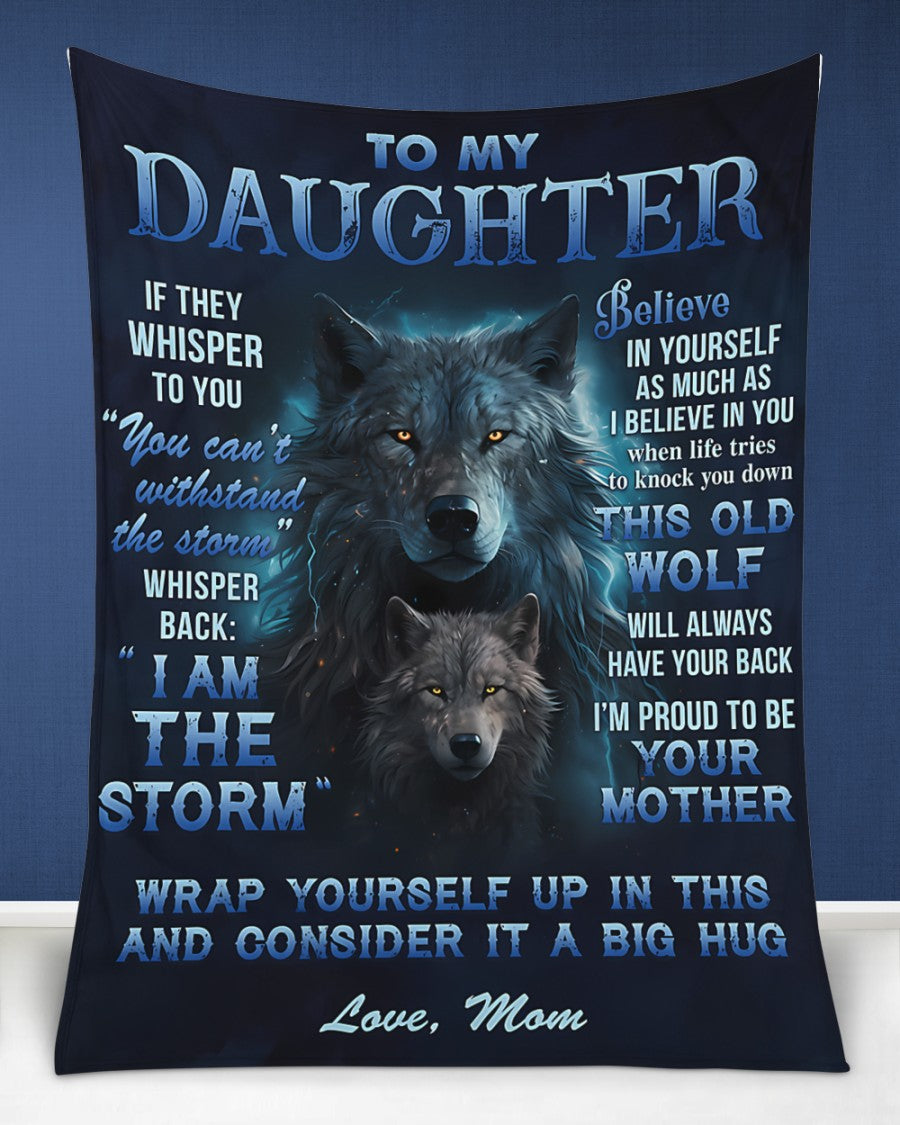 BLANKET FOR DAUGHTER – COMFORT & WARMTH GIFT FROM MOM Sherpa Fleece Quilt Blanket EBIL00 (SKUB12-97)