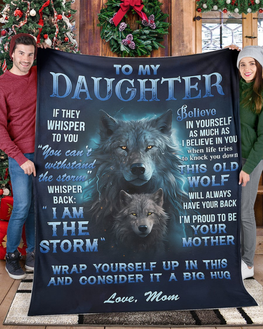 BLANKET FOR DAUGHTER – COMFORT & WARMTH GIFT FROM MOM Sherpa Fleece Quilt Blanket EBIL00 (SKUB12-97)