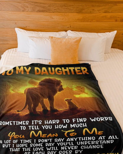 BLANKET FOR DAUGHTER – COMFORT & WARMTH GIFT FROM DAD Sherpa Fleece Quilt Blanket EBIL00