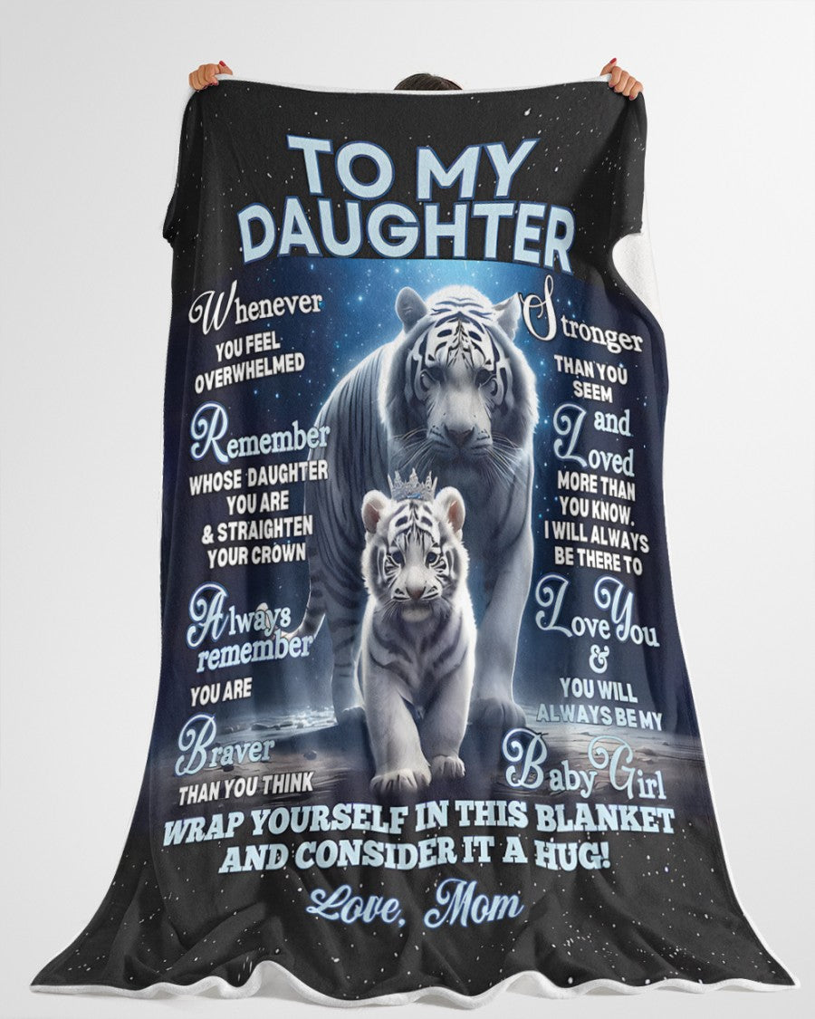 BLANKET FOR DAUGHTER – COMFORT & WARMTH GIFT FROM MOM Sherpa Fleece Quilt Blanket EBIL00 (SKUB12-153)