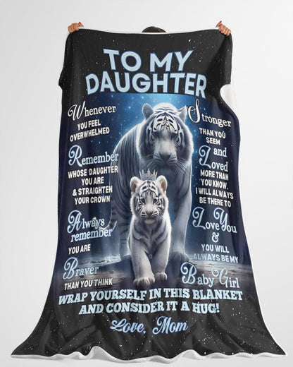 BLANKET FOR DAUGHTER – COMFORT & WARMTH GIFT FROM MOM Sherpa Fleece Quilt Blanket EBIL00 (SKUB12-153)