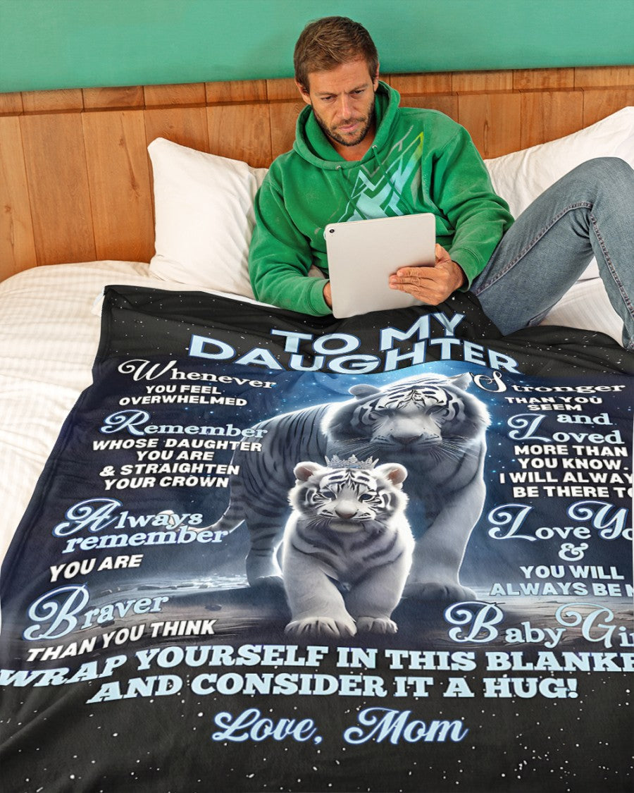 BLANKET FOR DAUGHTER – COMFORT & WARMTH GIFT FROM MOM Sherpa Fleece Quilt Blanket EBIL00 (SKUB12-153)