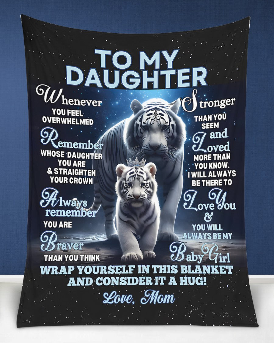 BLANKET FOR DAUGHTER – COMFORT & WARMTH GIFT FROM MOM Sherpa Fleece Quilt Blanket EBIL00 (SKUB12-153)