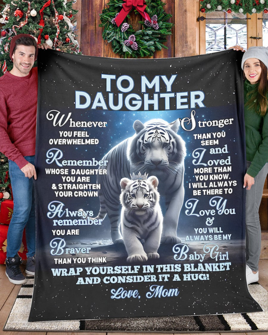 BLANKET FOR DAUGHTER – COMFORT & WARMTH GIFT FROM MOM Sherpa Fleece Quilt Blanket EBIL00 (SKUB12-153)