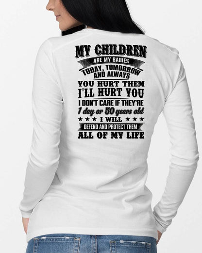 MY CHILDREN ARE MY BABY - T-SHIRT FOR MOM - EBIL00 (SKU12-274)