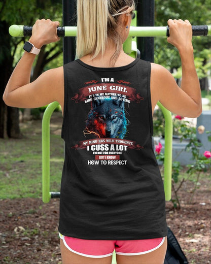 JUNE - KIND, GENEROUS AND LOVING GIRL - BIRRTHDAY T-SHIRT FOR WOMAN - EBIL06 (SKU12-300-06)