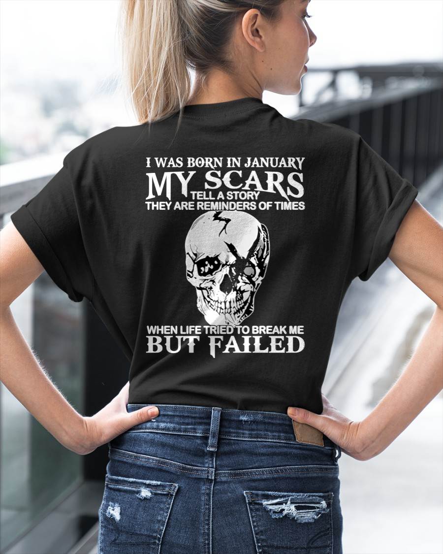 My Scars Tell A Story – T-Shirt For Woman – DONN01 (SKU10-27-01)