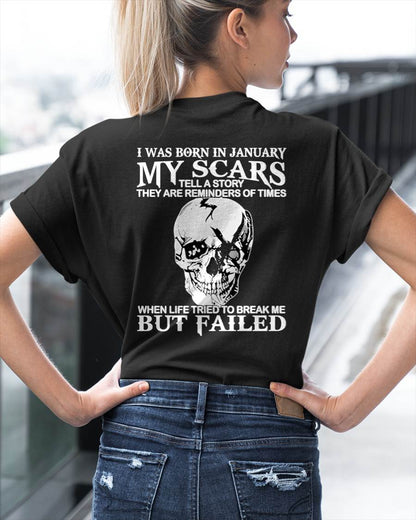 My Scars Tell A Story – T-Shirt For Woman – DONN01 (SKU10-27-01)