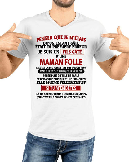 JE SUIS UN FILS GÂTÉ – CADEAU DE MAMAN - frEBIL00 (SKU12-186)