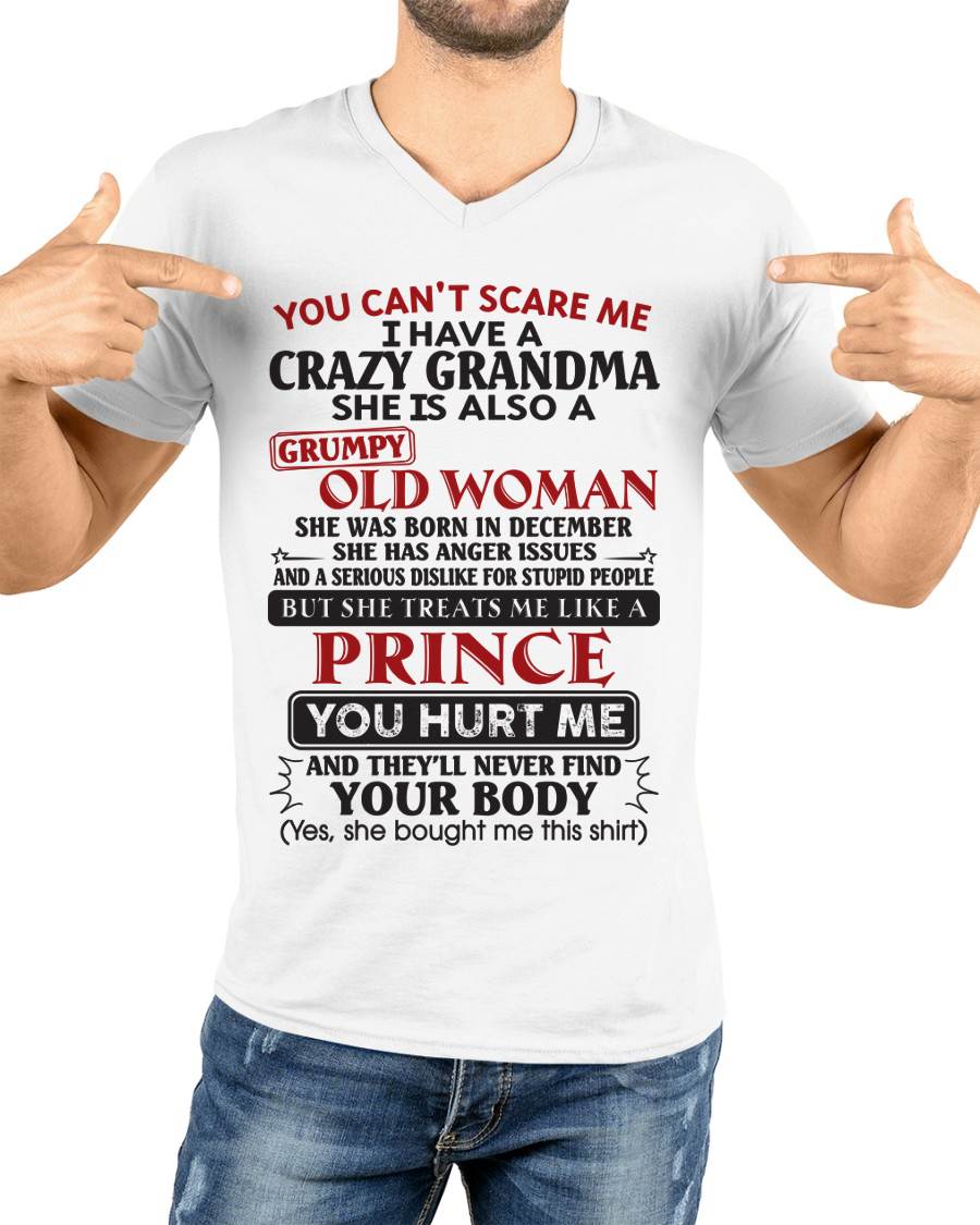December – You Can’t Scare Me I Have A Crazy Grandma – Gift For Grandson And Granddaughter From Grandma – DOAN12 (SKU11-41-12)