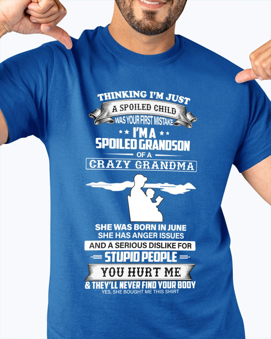 Spoiled by Grandma Shirt June Edition – From Grandma to Grandson EBIL06 (SKU-GMS2-06)