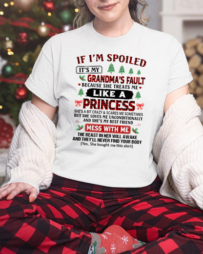 CHRISTMAX T-SHRIT FOR GRANDDAUGHTER - GIFT FROM GRANDMA - EBIL00