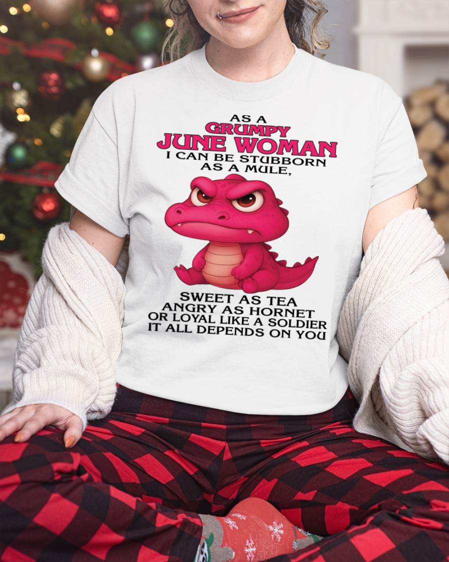 As A Grumpy January Woman - T Shirt For Woman - DONN06 (SKU09-31-06)