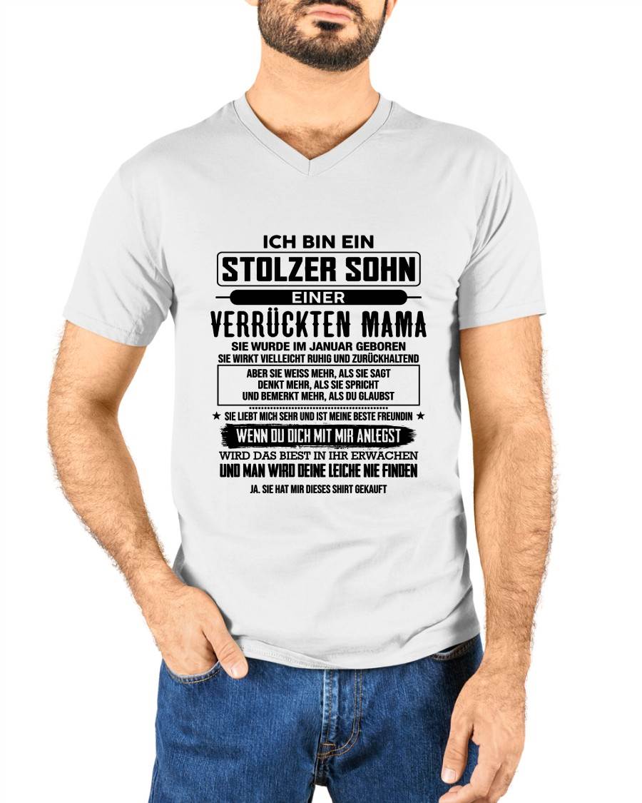 ICH BIN EIN  STOLZER SOHN  EINER  VERRÜCKTEN MAMA - GESCHENK FÜR DEN SOHN VON DER MAMA - DONN01 (SKU2606-282-01)