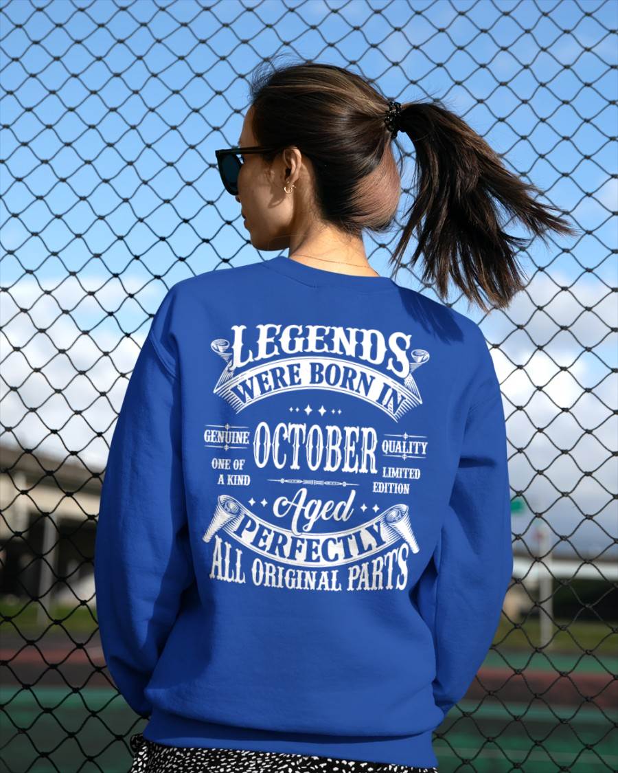 Legends Were Born In October - T Shirt For Woman - DONN10 (SKU08-37-10)