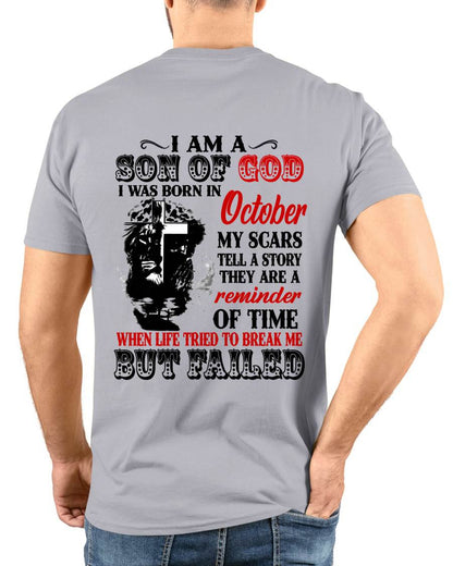 October - I Am A Son Of God – T Shirt For Man – DONN10 (SKU2604-189-10)