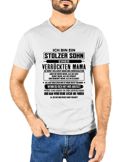 ICH BIN EIN  STOLZER SOHN  EINER  VERRÜCKTEN MAMA - GESCHENK FÜR DEN SOHN VON DER MAMA - DONN00 (SKU2606-282-00)
