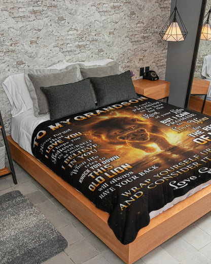 Special Gift For Your Grandson Blanket - From Grandpa (SKUB10-116)