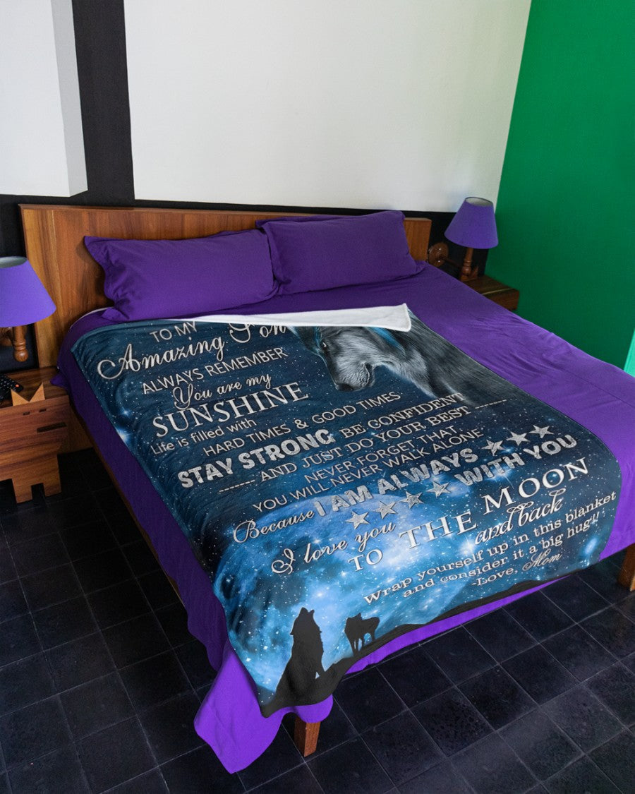 Special Gift For Your Son Blanket - From Mom (SKUB12-182)