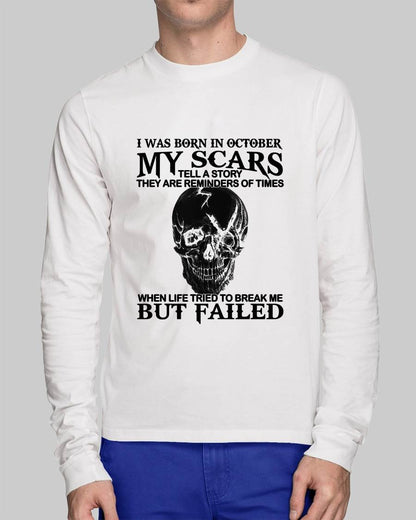 OCTOBER - MY SCARS – T-SHIRT FOR MAN – DONN10 (SKU2608-413-10)