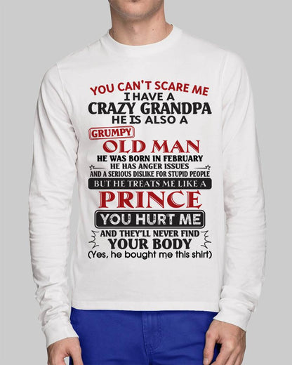 February – You Can’t Scare Me I Have A Crazy Grandpa – Gift For Grandson And Granddaughter From Grandpa – DOAN02 (SKU10-186-02)