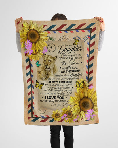 MOM and DAUGHTER - Special gift for Daughter - from mom Blanket