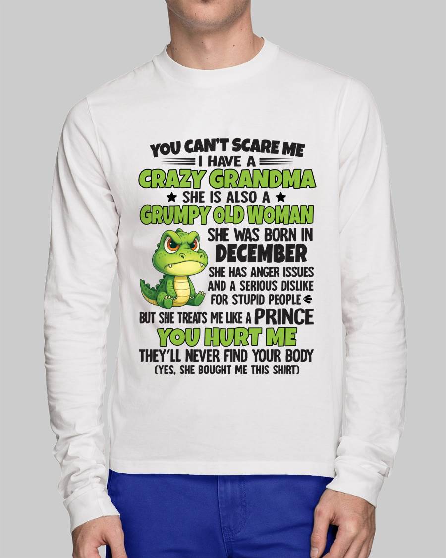 December - You Can’t Scare Me - Gift For Grandson From Grandma - DOAN12 (SKU09-85-12)